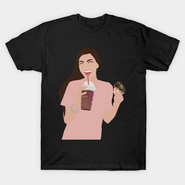 Dunkin’! Sticker T-Shirt by haleynicole11